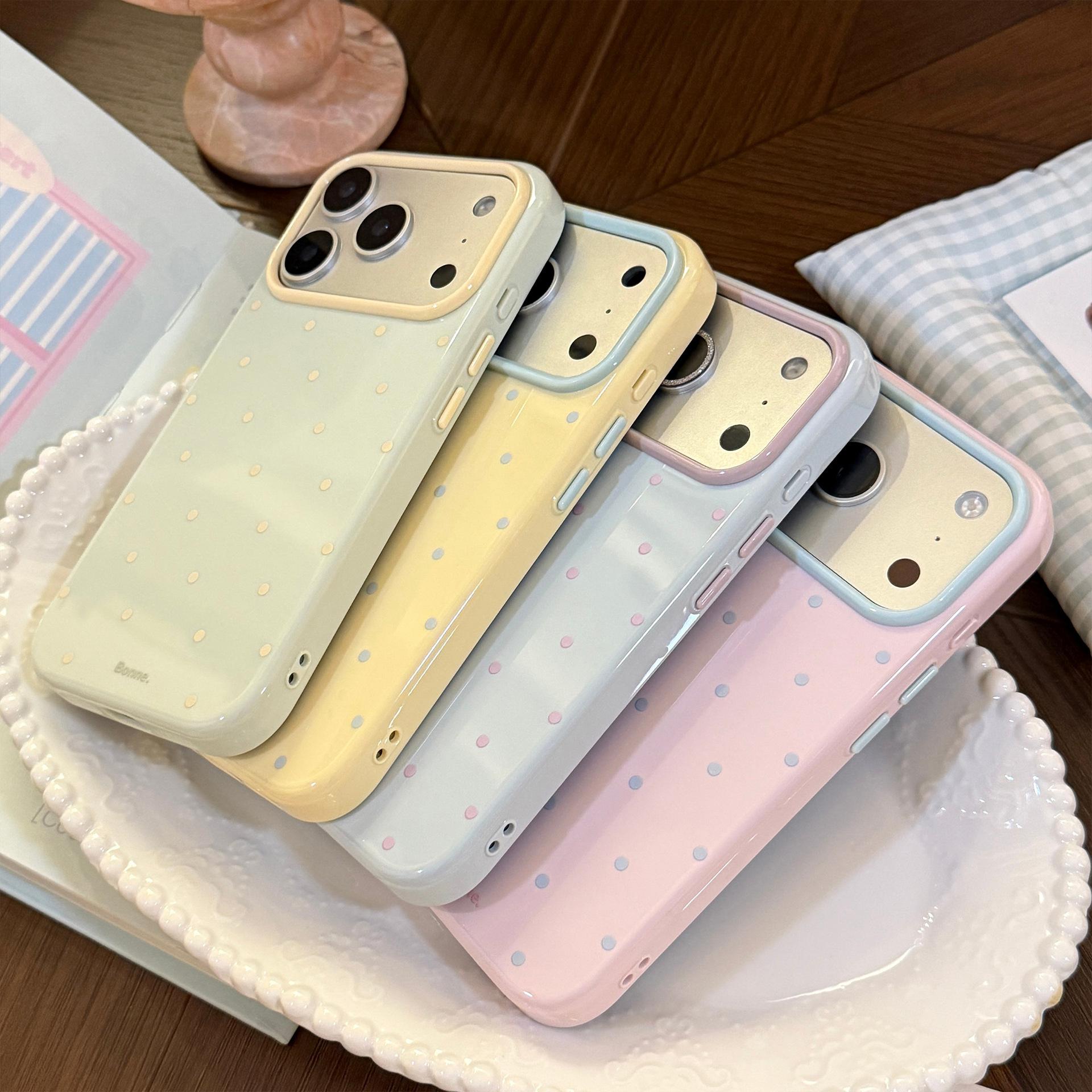 INS Korean Polka Dots Candy Co - Apple Iphone 15 recension och pris